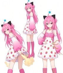 ichinyan_(character), fart, farting, shitting_self, skirt_lift