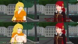 pyrrha_nikos, yang_xiao_long, rwby, viz_media, theblackbirdcalls