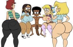 becky_(the_loud_house), carol_pingrey, clyde_mcbride, lori_loud, marisa_(the_loud_house)