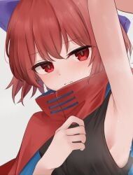 sekibanki, touhou, dakuazu, 1girl, 1girls