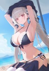 formidable_(azur_lane), azur_lane, royalbunny003, 1girls, armpits