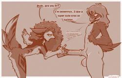 anthro, avian, beak, bent_over, bird