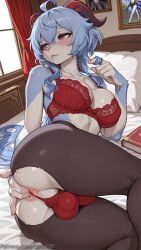 ganyu_(genshin_impact), genshin_impact, decurse, 1girl, ahoge