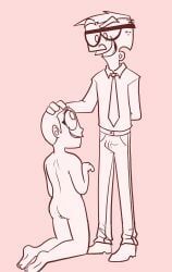 denzel_crocker, nickelodeon, the_fairly_oddparents, boner_in_pants, clothed_male_nude_female