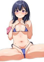 original, tsukimoto_kizuki, armband, bikini, black_hair