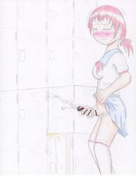 omocommando, 1futa, blush, blushing, censor_bar