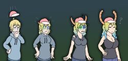 lucoa, quetzalcoatl_(dragon_maid), miss_kobayashi's_dragon_maid, dommerik, female