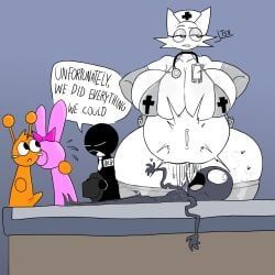 black_(sprunki), oren_(sprunki), pinki_(sprunki), wenda_(sprunki), sprunki