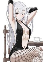 echidna_(re:zero), re:zero_kara_hajimeru_isekai_seikatsu, zefra_bleu, 1girls, armpit
