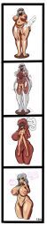 arikato, tenhead, bodysuit, breasts, brown_hair