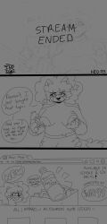 theindy6900, ailurid, anthro, bodily_fluids, bottomwear