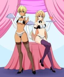 mito_ikumi, nakiri_erina, shokugeki_no_souma, jimryu, 2girls