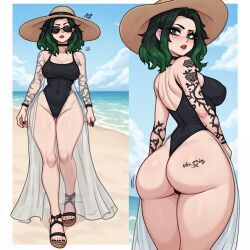 original_character, kyokalovesxo, 1girls, all_fours, arched