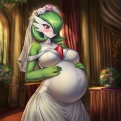 gardevoir, pokemon_(species), pokemon, lazybonesai, 1girls