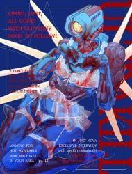v1_(ultrakill), ultrakill, blood_splatter, blood_stain, lingerie
