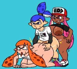 inkling, john_(splatoon), kaori_(splatoon), laura_(splatoon), nintendo