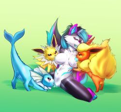 eeveelution, flareon, jolteon, pokemon_(species), pokémon_(species)