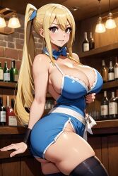 lucy_heartfilia, vo, fairy_tail, 1girls, bar_(place)