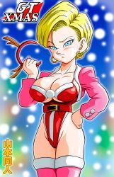 android_18, android_18_(end_of_z), lazuli_(dragon_ball), christmas, dragon_ball