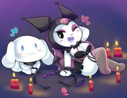 cinnamon_(cinnamoroll), cinnamoroll, kuromi, onegai_my_melody, sanrio