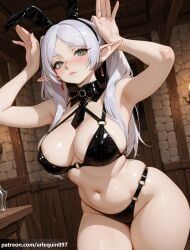 frieren, frieren_beyond_journey's_end, arlequin097, 1girl, alternate_breast_size