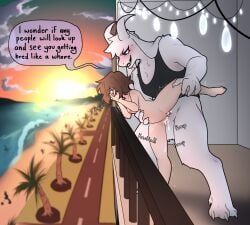 asriel_dreemurr, chara_(undertale), undertale, undertale_(series), meekzhyu