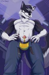 ruzaki, animal_genitalia, animal_penis, anthro, bottom_view