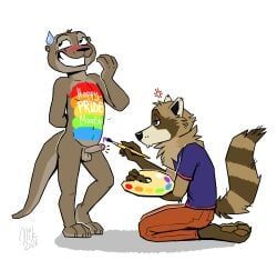 felix_(nik159), nik_(nik159), nikraccoom, anthro, balls