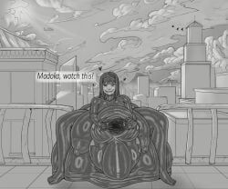 akemi_homura, mahou_shoujo_madoka_magica, saltychocolate3, adapted_costume, areolae