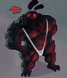 mothman, its_coldpizzart, 1boy, 1male, anthro