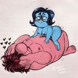 embarrassment_(inside_out), sadness_(inside_out), disney, inside_out, inside_out_2