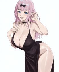 fujiwara_chika, kaguya-sama_wa_kokurasetai_~tensai-tachi_no_renai_zunousen~, 1girl, :d, armpits
