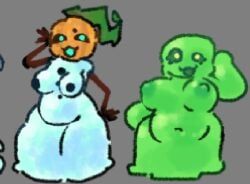 slime_(minecraft), snow_golem, snow_golem_(minecraft), minecraft, notsafefornina