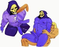 he-man, skeletor, masters_of_the_universe, imlooking, 2boys