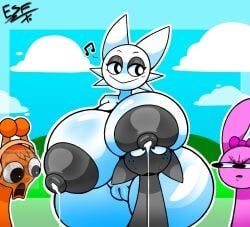 gray_(sprunki), oren_(sprunki), pinki_(sprunki), wenda_(sprunki), sprunki