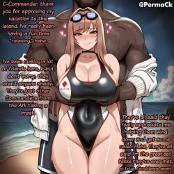 rapi_(classic_vacation)_(nikke), rapi_(nikke), goddess_of_victory:_nikke, nikke, 1boy