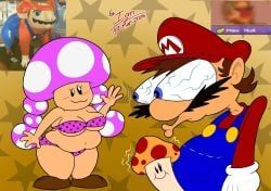 luigi, mario, super_mushroom, toadette, mario_(series)
