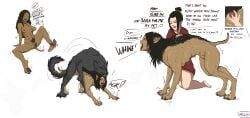 azula, katara, avatar_the_last_airbender, skuld0s, all_fours