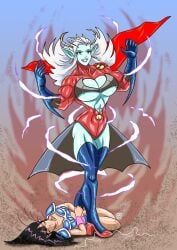 chichi, chichi_(dragon_ball), power_girl, towa, dc
