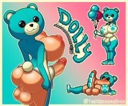 dolly_(spooky_milk_life), spooky_milk_life, theworkdayover, 1futa, bear_costume