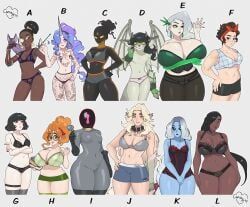 calico_(deadlock), celeste_(deadlock), haze_(deadlock), ivy_(deadlock), lady_geist
