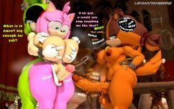 amy_rose, sticks_the_badger, surge_the_tenrec, idw_publishing, sega