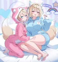 fuwamoco, fuwawa_abyssgard, mococo_abyssgard, hololive, hololive_english