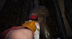 madam_nazar, conan_exiles, 1boy, 1girl, abs