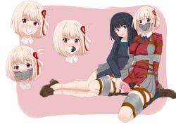 inoue_takina, nishikigi_chisato, lycoris_recoil, jiayuansi, 2girls