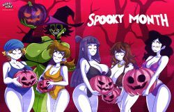 aspen_moor, carmen_(spooky_month), jaune_(spooky_month), lila_(spooky_month), patty_(spooky_month)
