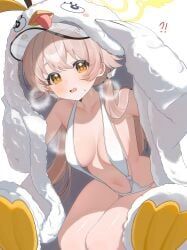 hifumi_(blue_archive), peroro_(blue_archive), blue_archive, shusuchii, !?