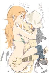 nami_(one_piece), usopp, one_piece, tsukinowa, tsukinowa_(pixiv)