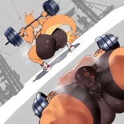 charizard, female_charizard, artist_request, 1female, 1girl
