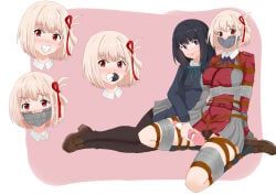 inoue_takina, nishikigi_chisato, lycoris_recoil, jiayuansi, 2girls